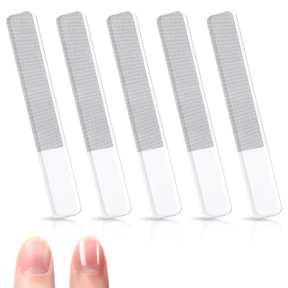 Nail File Titanium - 1/8 Stück Glas-Nagelglätter, Upgrade der Glas-Nagelfeile