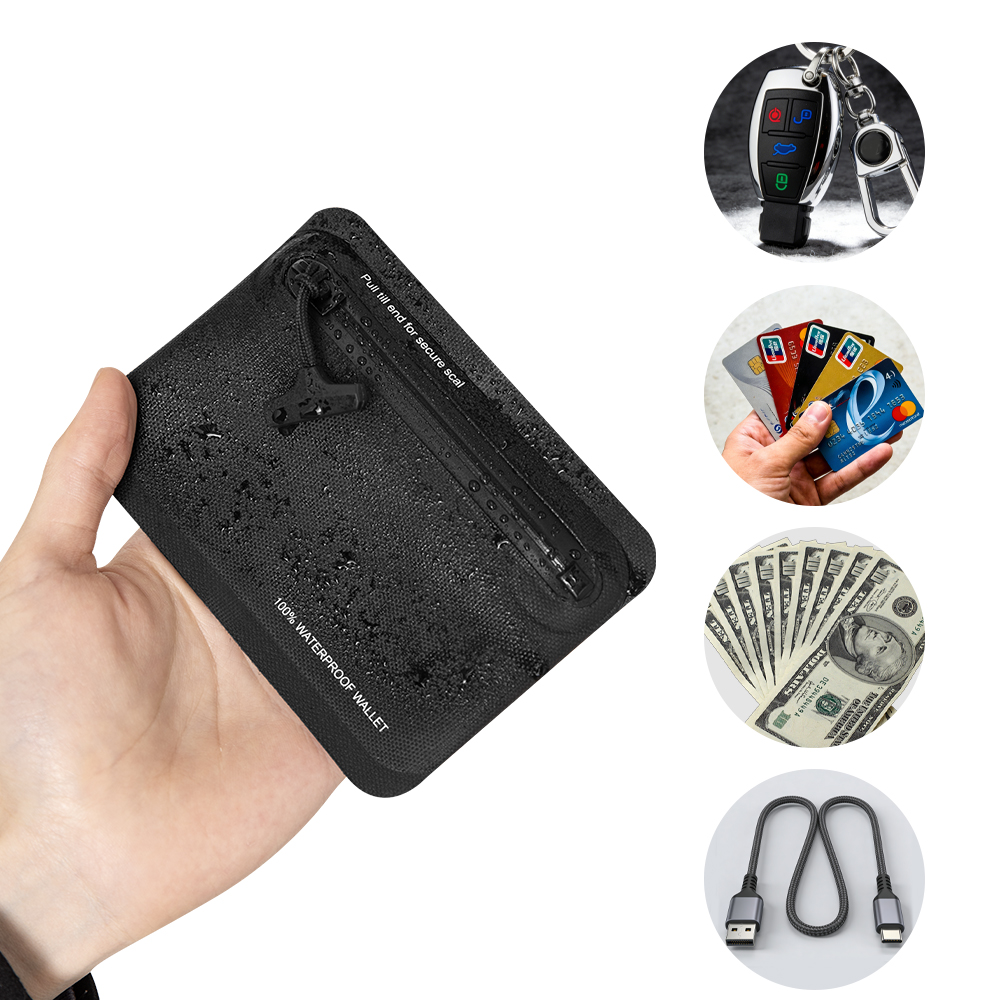 Edc Carry Coins - Wasserdichte Reißverschluss-Geldbörse Leichte EDC-Tasche für Outdoor