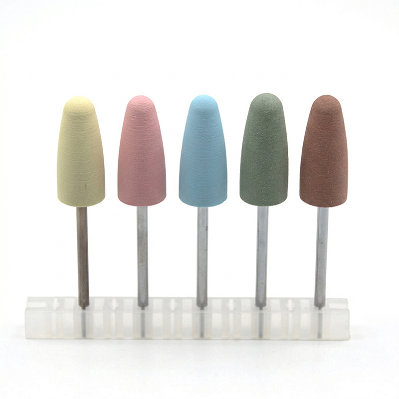 Nail File Titanium - 5-teiliges Set Silikon-Nagelbohrer Fräser für Maniküre