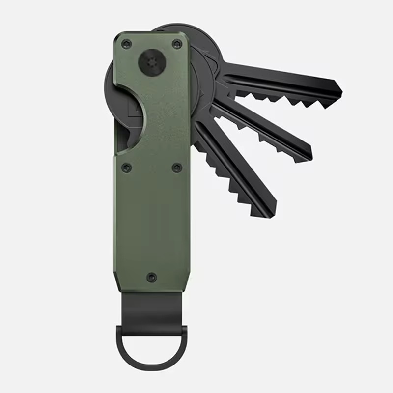 Edc Daily Carry - Drehbarer Schlüsselorganizer aus Metall, Schlüsselanhänger, minimalistischer
