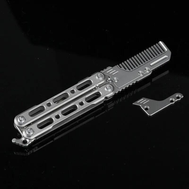 Comb Pocket Titanium - FEGVE EDC Titanlegierungskamm, praktischer Öffner, tragbares