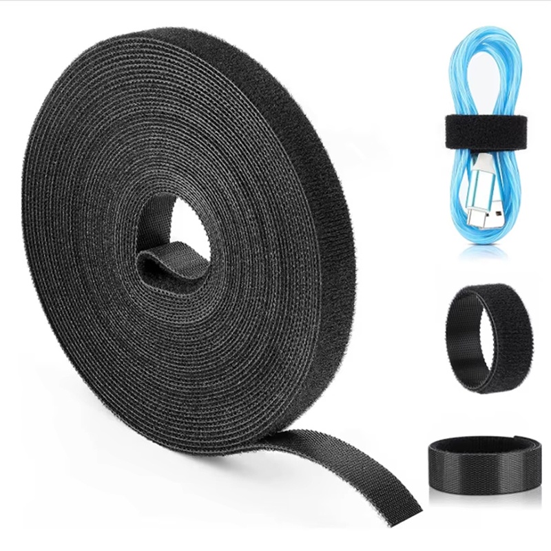 Gear Tie Reusable - 1/3/5 m/Rolle, wiederverwendbarer Kabel-Organizer, abnehmbare Kabelbänder