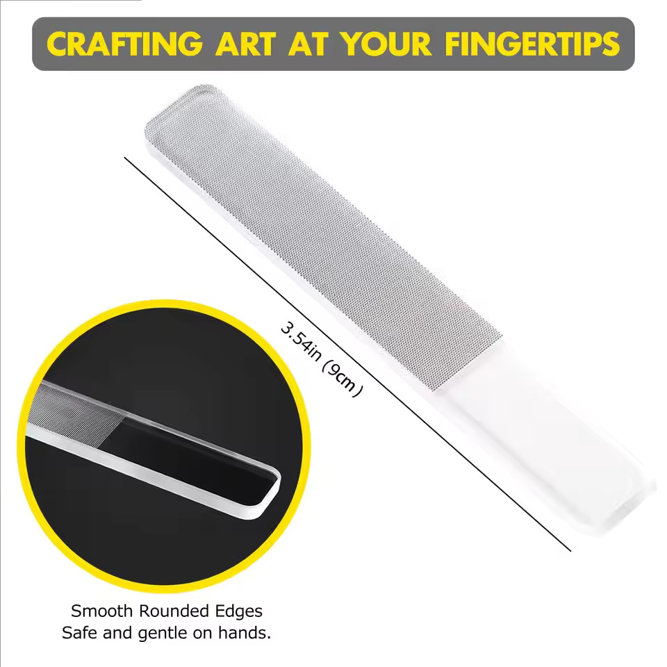 1/8 Stück Glas-Nagelglätter, U – Nail File Titanium Bewertung und Preis