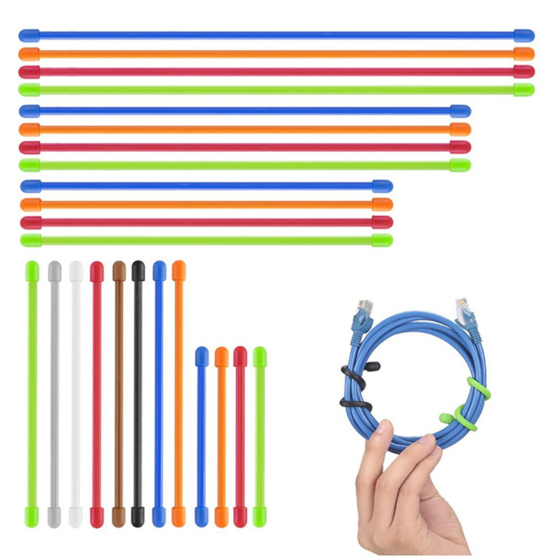 5 Stück Silikon-Kabelbinder, v – Gear Tie Reusable Bewertung und Preis