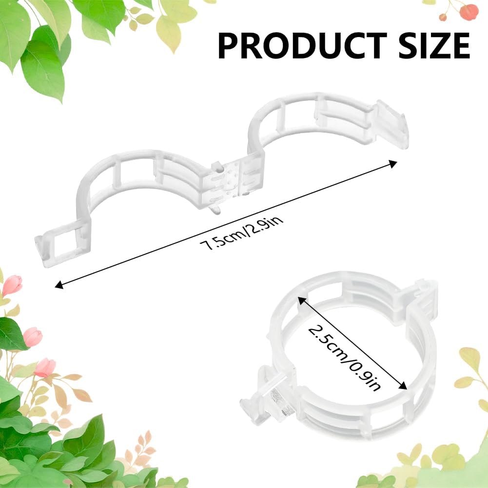 100 Stück Pflanzenstützclips,  – Gear Tie Reusable Bewertung und Preis