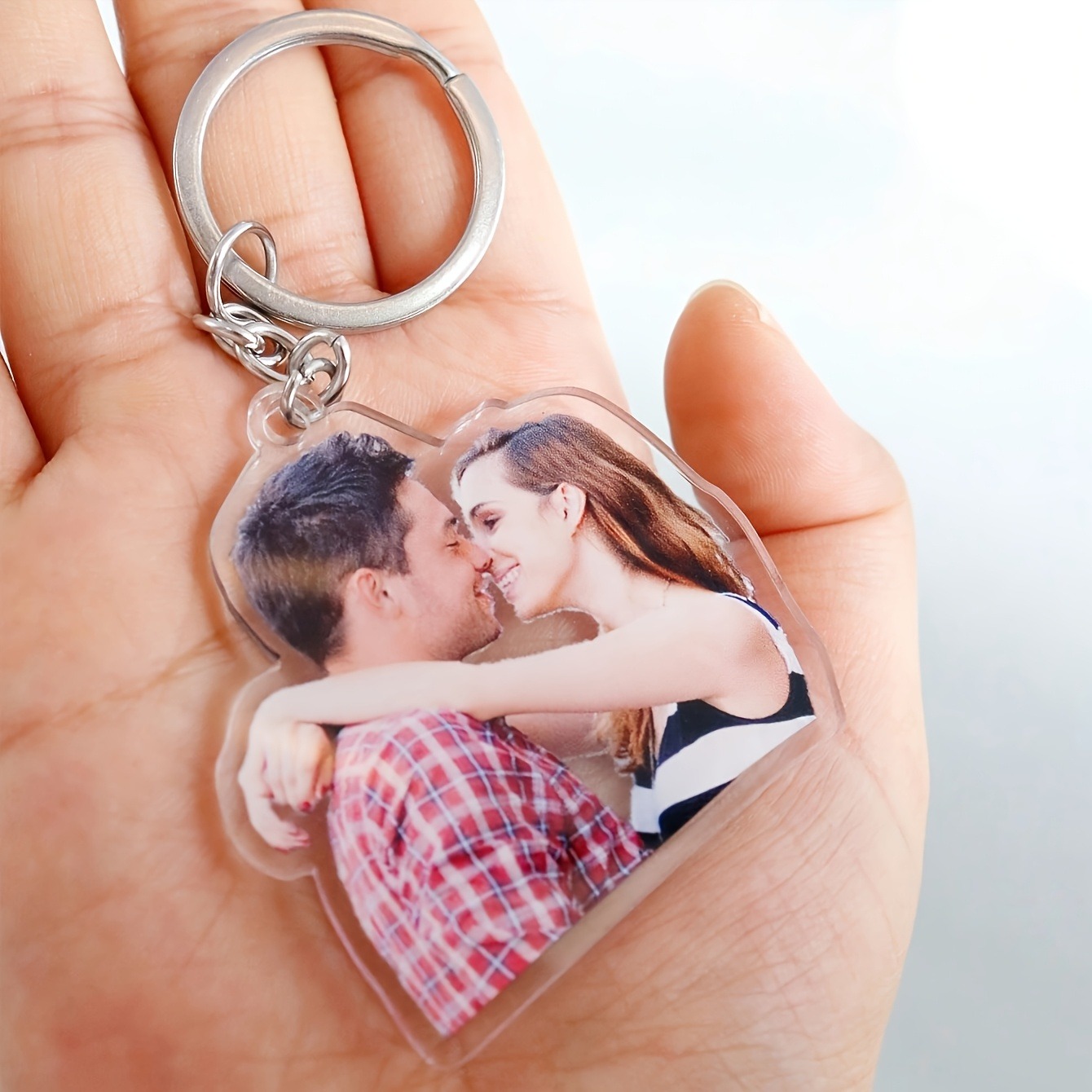 1 Personalisierter Foto-Acryl- – Carabiner Keychain Bewertung und Preis