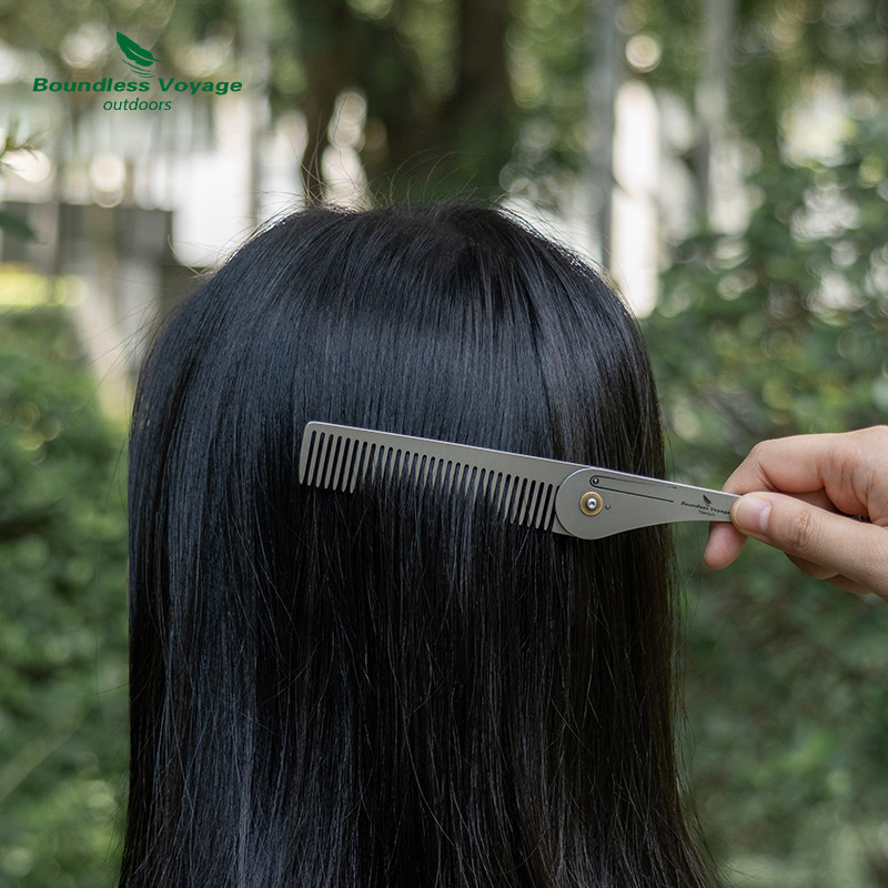 Faltbarer Haarkamm aus reinem  – Comb Pocket Titanium Bewertung und Preis